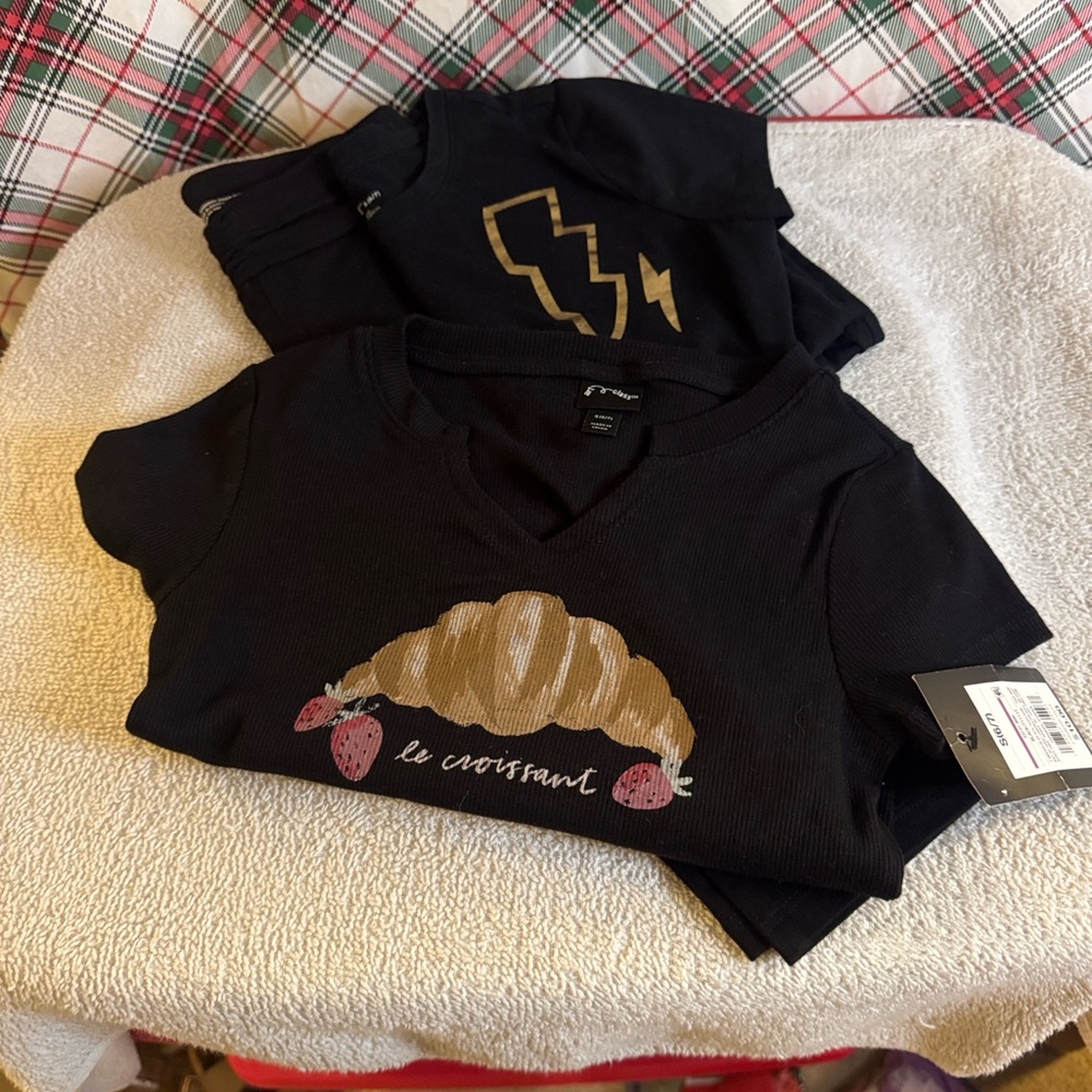 Cat & Jack Leggings And Art Class Black Tee Shirts Bundle